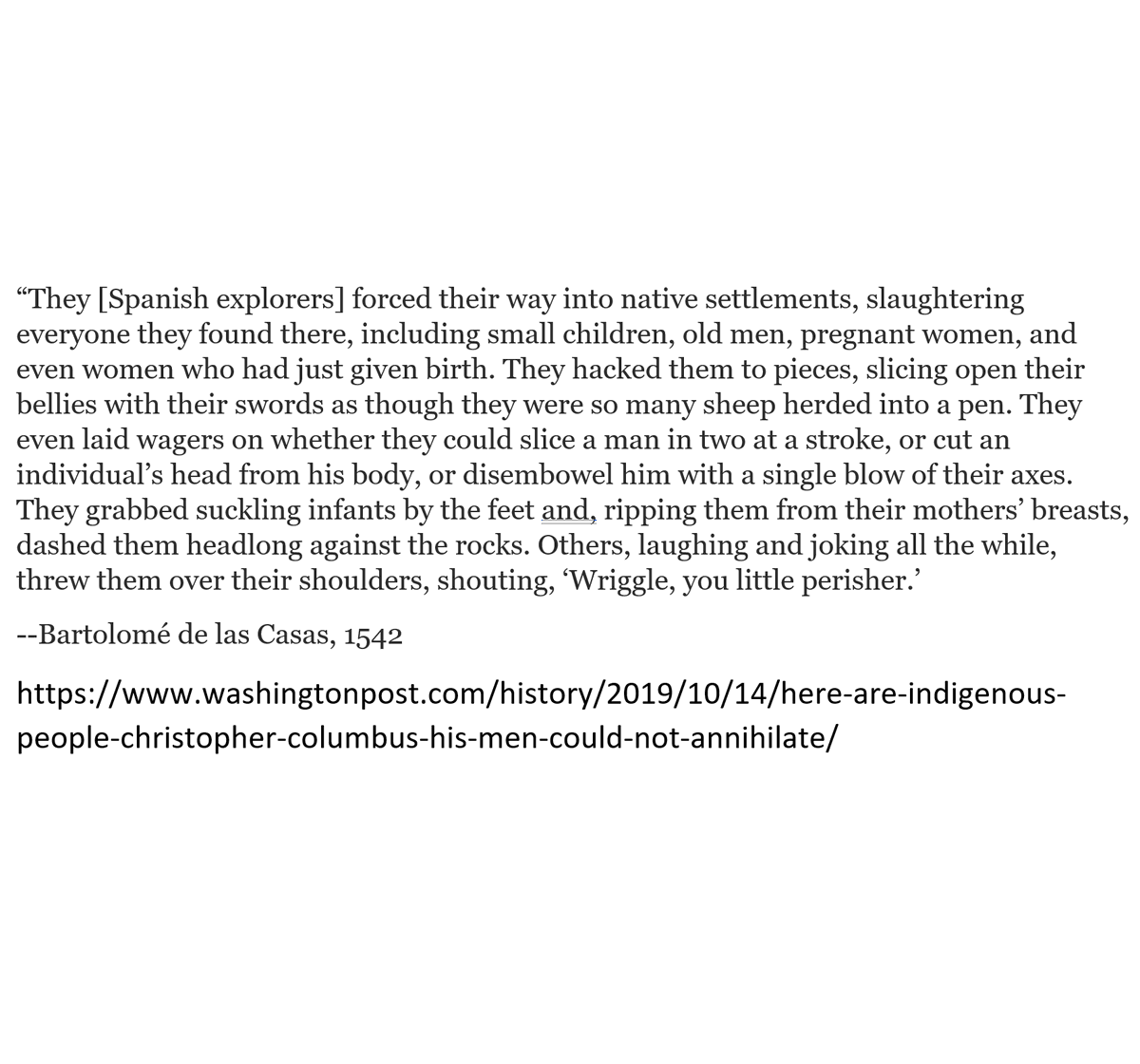 dankurek's tweet photo. @JoshMandelOhio #Columbus was no hero. He was just the beginning of a sad, lengthy period of human history. Unfortunately, there are people today who continue to romanticize the horrible European colonization of the Americas.

#IndigenousPeoplesDay 
#RecommendedReading 
#BartolomédelasCasas https://t.co/ekoUFkpNDl