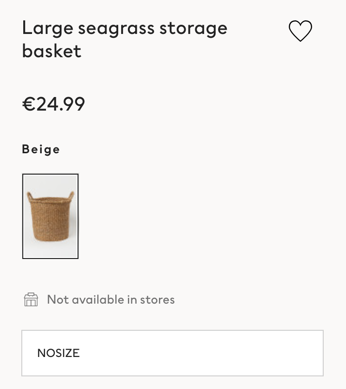 sarahjunefox's tweet photo. @hmeire Hello! Everything on your home site has the same "not available in stores" message. Are you stopping your homewares in Ireland?https://t.co/qSRcyaE5oD https://t.co/dlQ462xnE4