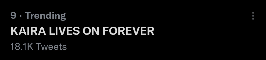 shivinholicsx's tweet photo. We're still trending on 9th Position!!

KAIRA LIVES ON FOREVER
#SherniMendakForever https://t.co/uWDnWEBV1U