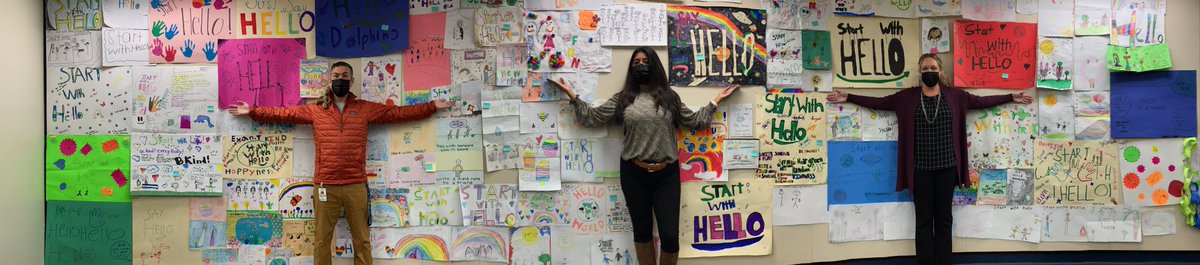 Congratulations to all our Start with Hello artists! We had a great turnout for our Start with Hello campaign this year. Here is a glimpse of our 100+ entries to our art contest.<a href="/aarias2552/">Ana Arias</a> <a href="/WilliamHFrazie2/">William H. Frazier Elementary</a> #startwithhello #FrazierFam