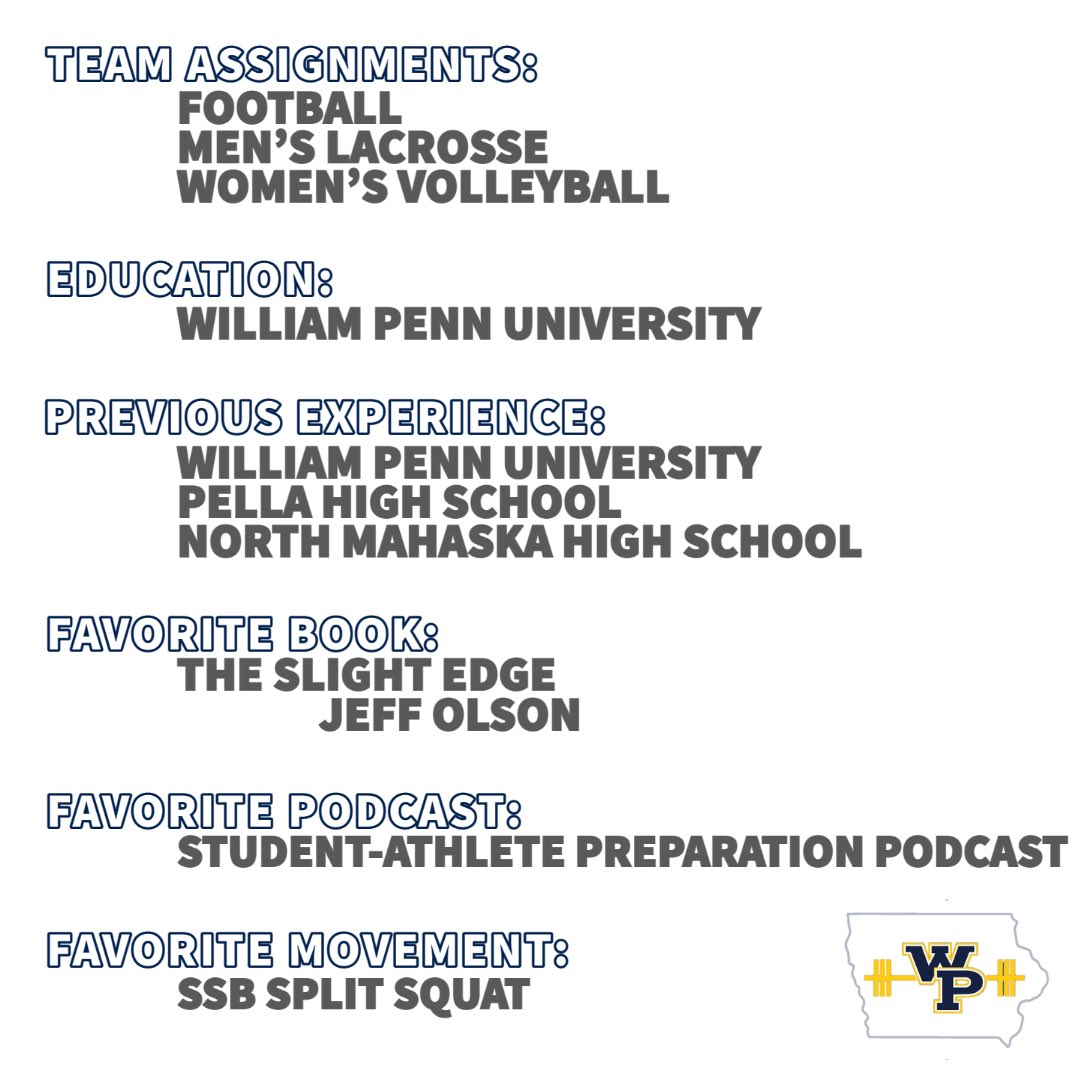 Meet the Team Monday! 
This week we are introducing Director of Athletic Performance, Hannah Johnson. Coach Johnson most recently joined our team this Fall, but was a member of our team as an Intern and Graduate Assistant from 2018-2020! Hannah is originally from Adelaide, AUS!