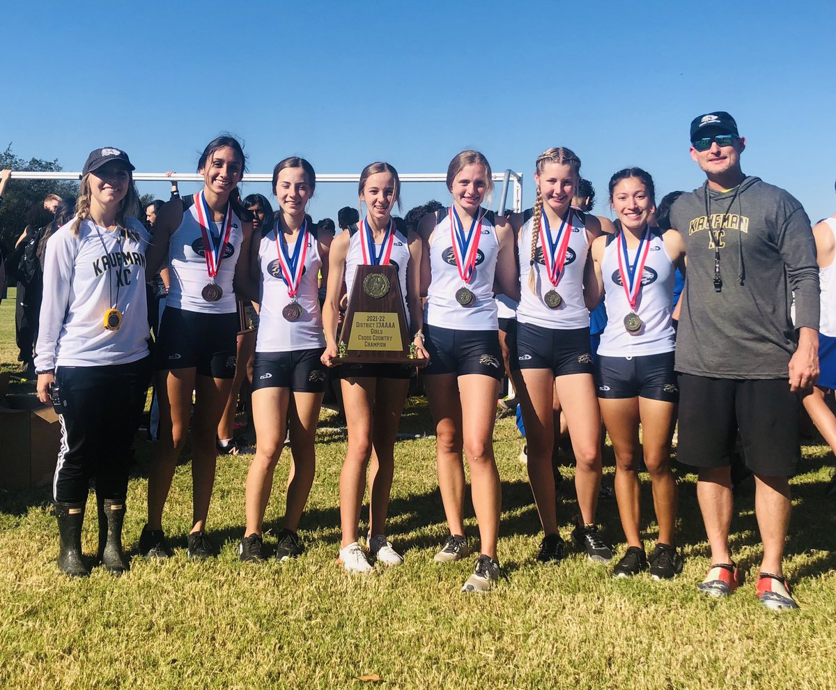 XcKaufman's tweet photo. Congratulations to our Varsity Lions &amp; Lady Lions for winning Kaufman’s  14th consecutive District Championship, as well as punching their tickets to the Regional Championships!🥇🦁🥇@KaufmanISD https://t.co/BoOaf5WMwH