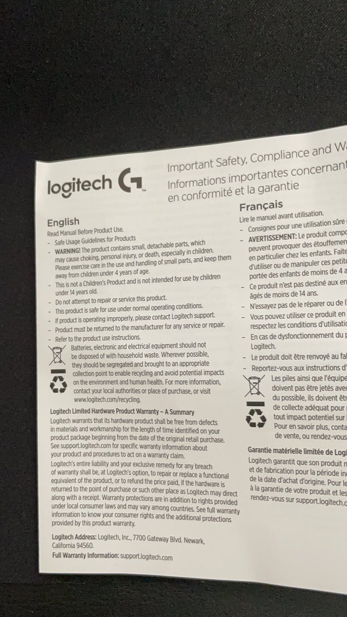 name_variable's tweet image. Bought a mousepad today, because my other non-Logitech mouse doesn’t like shiny surfaces. Surprised to find that @Logitech decided I needed an instruction manual to use this product. 

Would love some clarification on what “small, detachable parts” my mousepad includes…