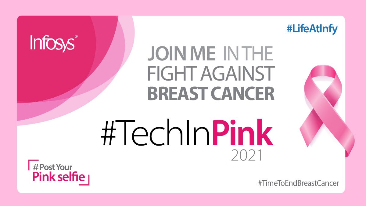 Amit Deshpande (@amitmktg) on Twitter photo It’s #TimeToEndBreastCancer. Join us on Oct 14 for #TechInPink2021 to spread awareness about breast cancer. Early detection is the key to saving lives. Post a pink selfie to show your support. #LifeAtInfy <a href="/LifeWorkPassion/">Michael Smith</a> It’s #TimeToEndBreastCancer. Join us on Oct 14 for #TechInPink2021 to spread awareness about breast cancer. Early detection is the key to saving lives. Post a pink selfie to show your support. #LifeAtInfy <a href="/LifeWorkPassion/">Michael Smith</a>