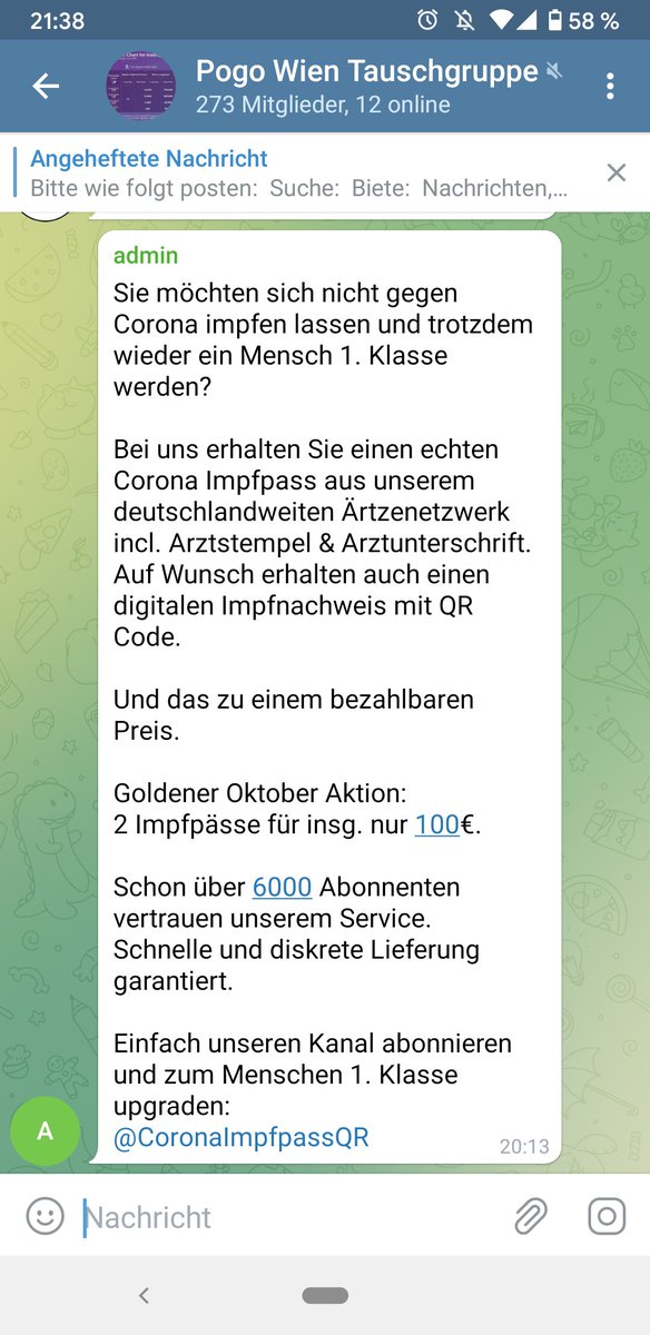 KingBiu1's tweet photo. @LPDWien was kann ich tun, wenn das in einer Telegram-Gruppe gepostet wird? https://t.co/zgss2RCi9h