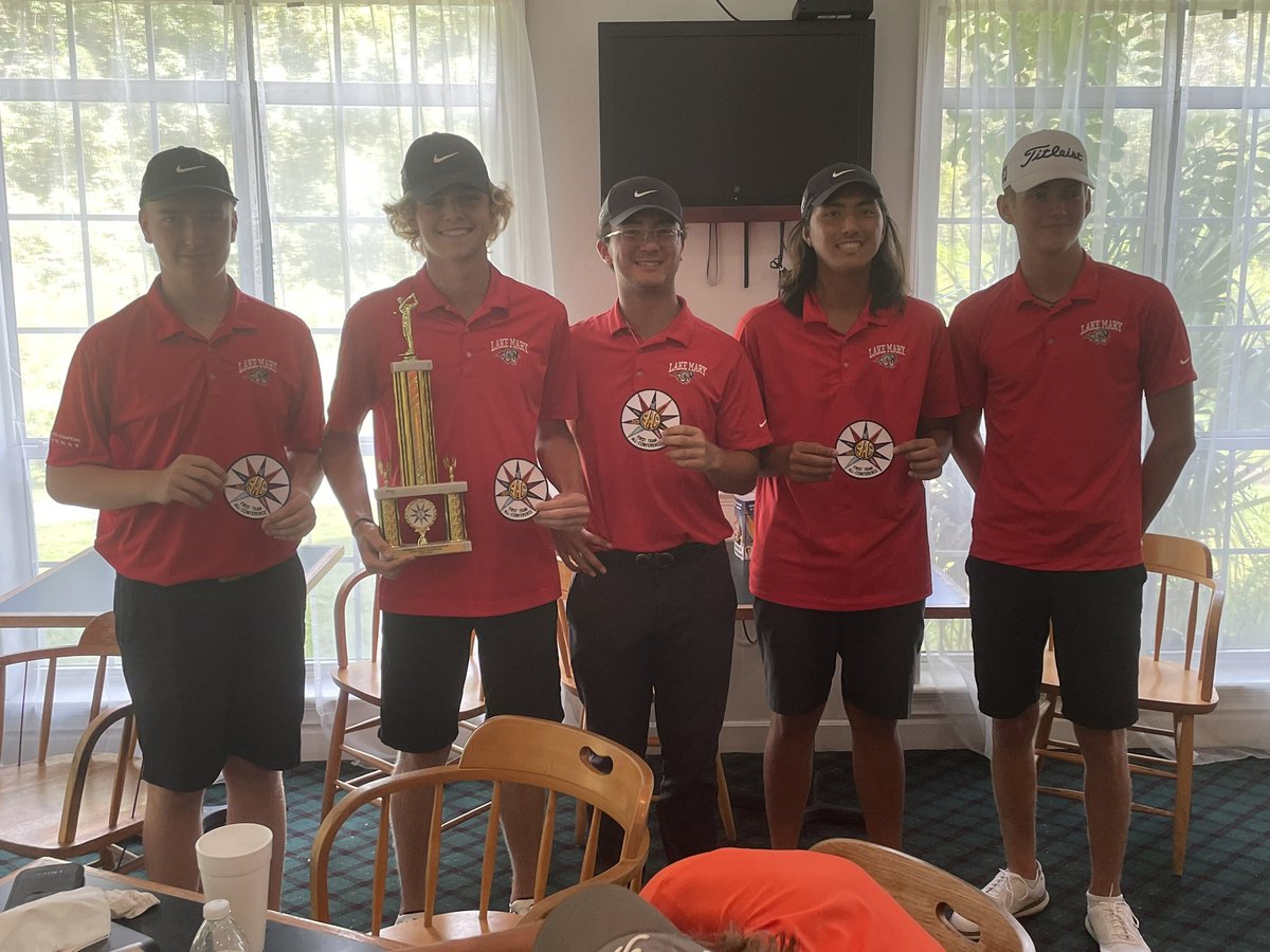 GolfLMHS's tweet photo. Congrats! 2021 SAC Boys Golf Team Champions and with all 5 in top 10 in County! https://t.co/EYY6DpEuI5