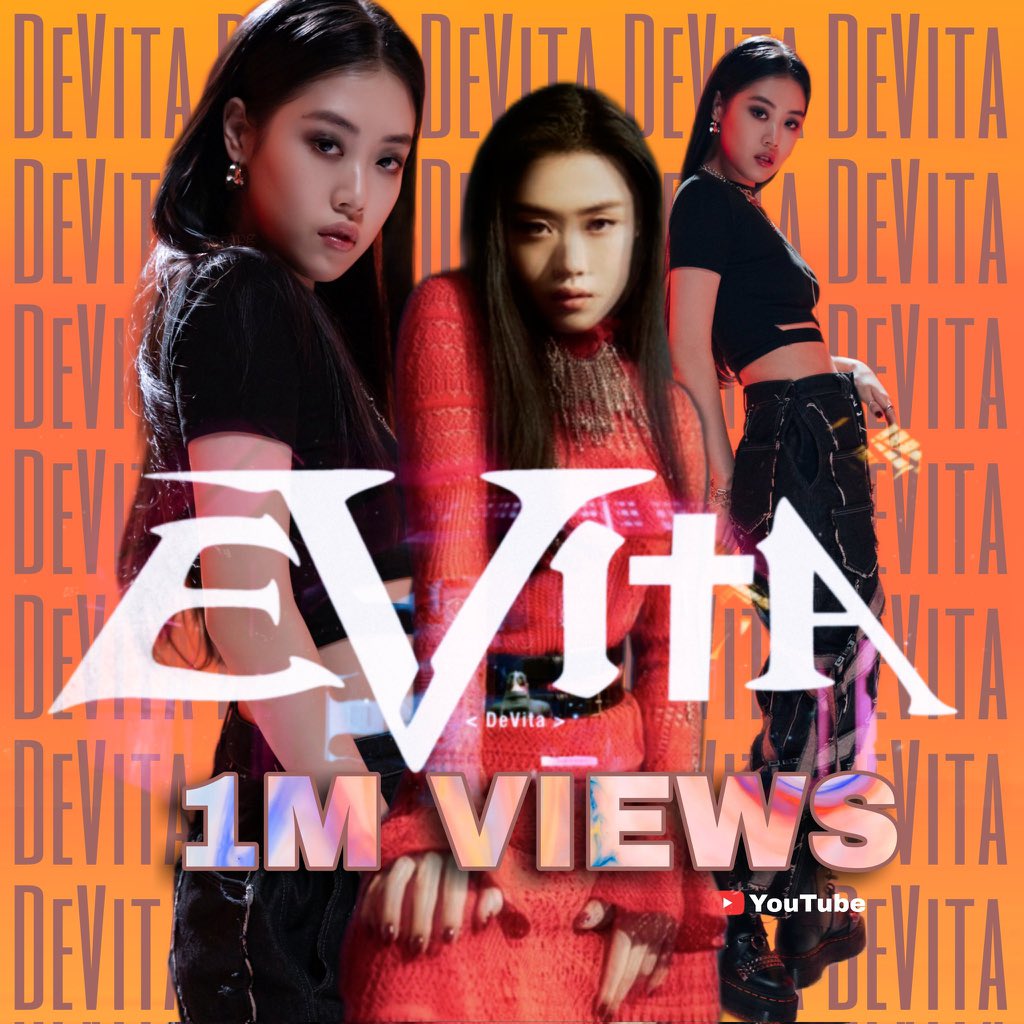 [📌] O MV de “EVITA!” alcançou a marca de 1M de visualizações no YouTube. 

🔗 youtu.be/aKl7-v-iCaA

#DeVita #드비타 <a href="/lilchoster/">CHRISTIAN V.</a>