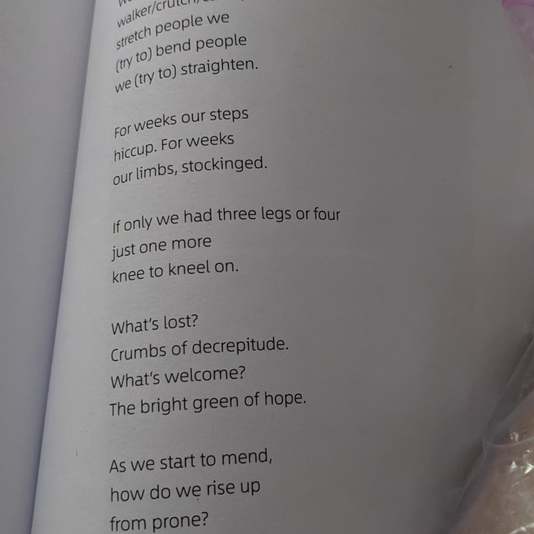 cb99videos's tweet image. A #poem by #CarlaSchwartz #limbsupport #kellygoff #PoetsTwitter #poetrycommuñity