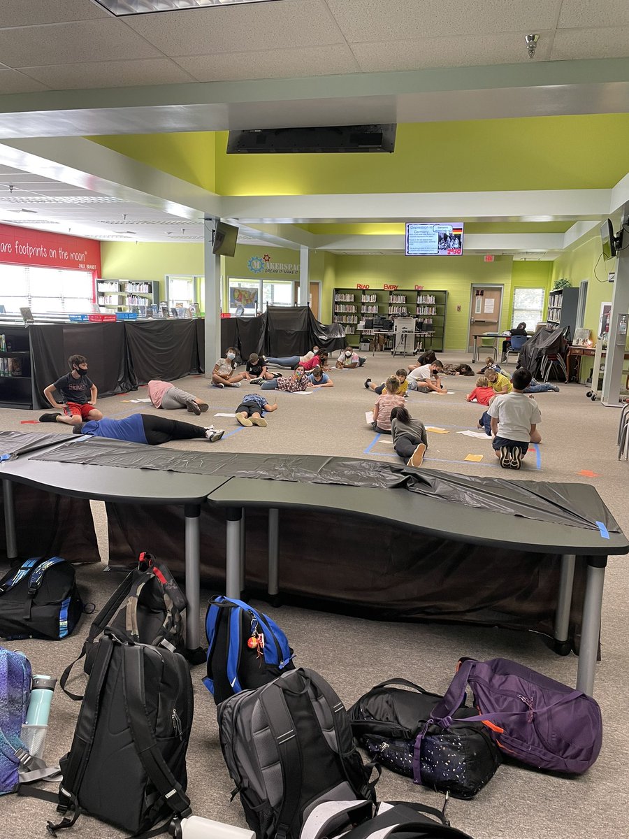 jmsbreeden's tweet photo. No furniture - testing what they think they might need tomorrow! #WWII #makingHYreal #lmslearn #mcslearn https://t.co/MkgNh9aqXt