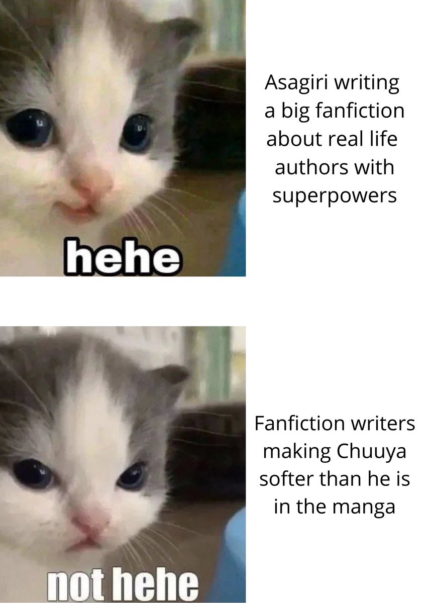 selrahhc's tweet image. I hope people know that BSD is not canon compliant and that IRL Nakahara Chuuya never obliterated a dragon using the power of gravity