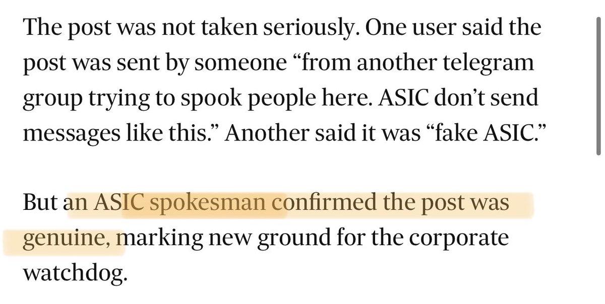 Thertrius's tweet photo. @ASIC_Connect @asicmedia 

When are you going to start getting onto these corrupt and manipulating boards? 

E.g. 🌡🟤

https://t.co/6f1GaqyjM2 https://t.co/2PvBffty2V