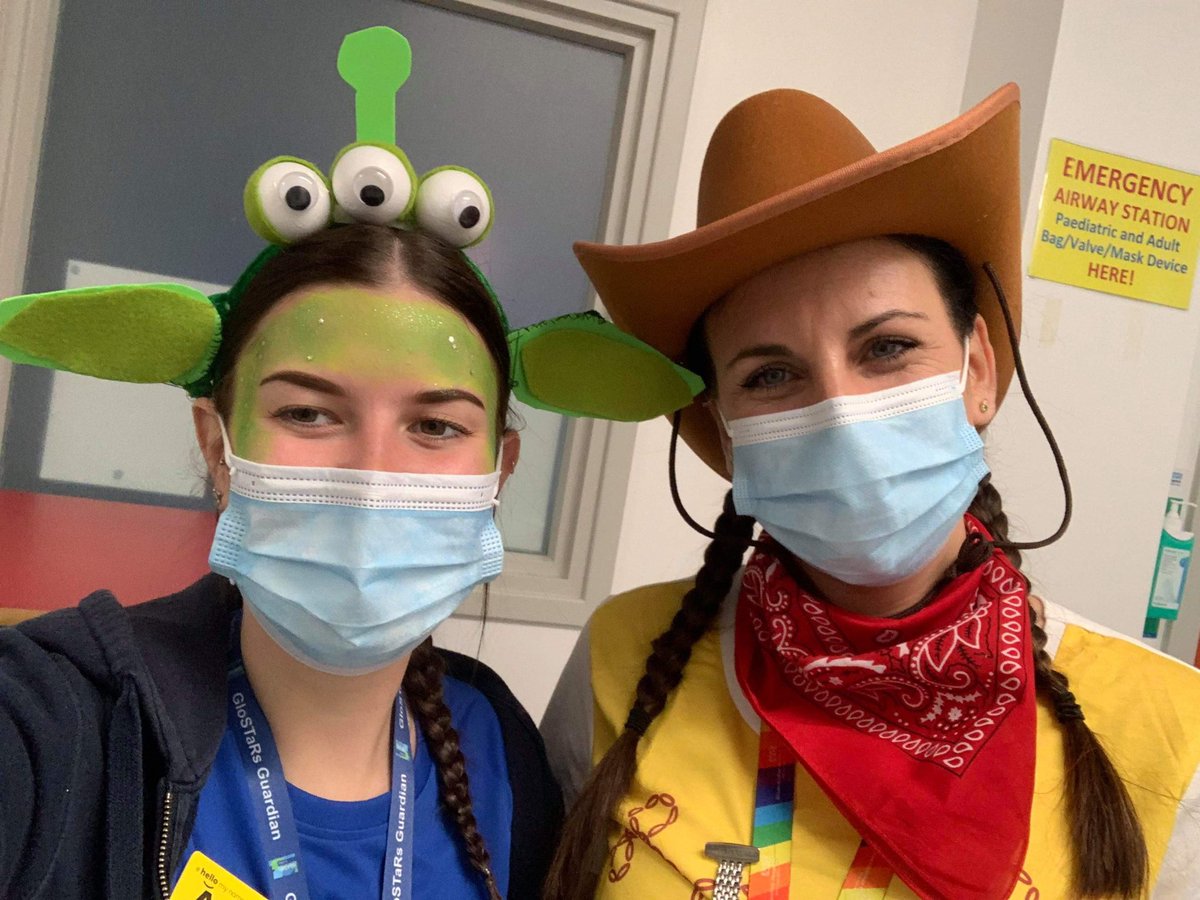 StnKatie's tweet photo. #playinhospitalweek #ToyStory #Dressup love an excuse to dress up and put smiles on children’s faces or bizarre stares 😂🤣 #paedsrocks https://t.co/ky5e0eO0oB