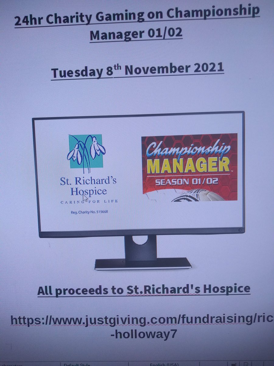 RickHolloway82's tweet image. Next Charity Day in full swing....
@StRichardsHosp @legendsOfCm @champman0102 @cm0102legends @Grandudius