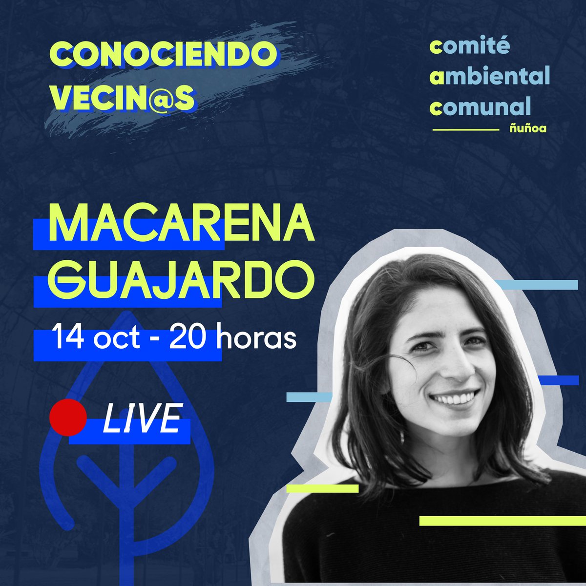 ComiteNunoa's tweet photo. Hola! La invitada de esta semana al ciclo de conversaciones es ¡Macarena Guajardo! Fundadora y Directora ejecutiva de @fundacionbasura. Acompáñennos este jueves 14 de octubre a las 20:00 por IG live. Recuerden que todos los jueves de octubre tendremos lives. Nos vemos! #Ñuñoa https://t.co/lJRnWETKs8
