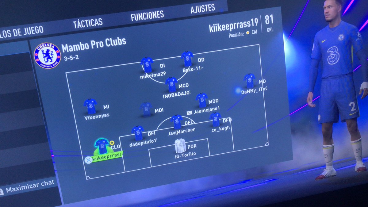 Primer partido de clubes en ps5 y con los mios. @MamboProClubs