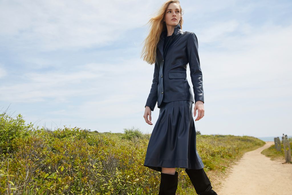 ETCeteraNYC's tweet photo. These modern must-haves are sure to become iconic. Our head-to-toe #veganleather Alison jacket &amp; box pleated skirt present a more thoughtful &amp; #sustainable approach to design.
#etceteranyc #fall2021 #veganfashion #fashion #style #fashionista #fauxleather #fallstyle #fallfashion https://t.co/9JRhdpo5dX