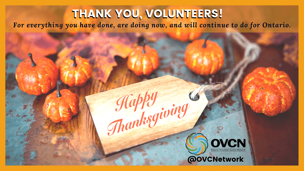 OVCNetwork's tweet photo. Volunteers, your work ensured the safety, health and wellbeing of so many others. Thank you from the bottom of our hearts, we are deeply grateful to you. Happy Thanksgiving from our family to yours! 
#thankyou #volunteers #volunteerism #StrongerTogether #Thanksgiving https://t.co/IwDDjTVD3m