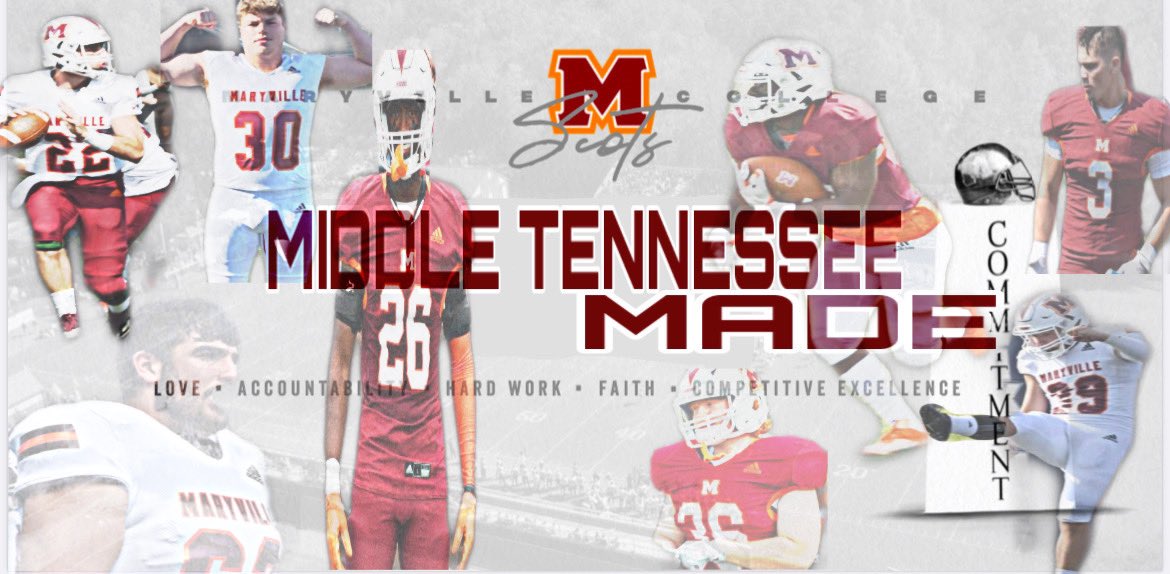 We love MIDDLE TENNESSEE!  <a href="/CSmithScout/">Chris Smith</a> <a href="/MJGOLDENBEARFB/">MT. JULIET FOOTBALL</a> <a href="/BeechFootball/">Beech Football</a> <a href="/OnTopAthletics/">OnTopAthletics Inc📚🏈⚾️</a> <a href="/LAmustangFB/">Lipscomb Academy Football</a> <a href="/MCHS_Fball/">Marshall County Football</a> <a href="/MCScotsFootball/">Maryville College Football</a> <a href="/GHSWaveFootball/">Gallatin Green Wave Football</a> <a href="/RecruitTheHill/">Green Hill Recruiting</a> <a href="/SCHSBisonBB/">StationCampBaseball</a>
