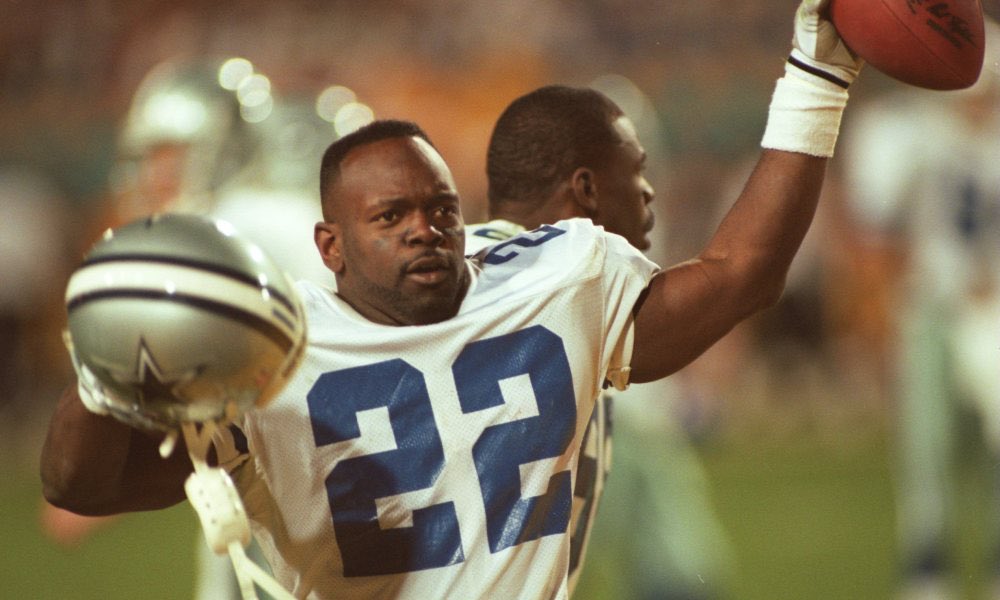 Emmitt Smith…I was 5 & he turned down my autograph request cuz he had to get to the barbershop to get a cut. This was the cut: