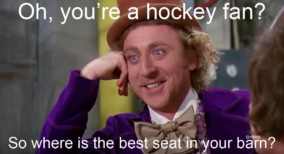 EihlRep's tweet image. Front row behind the opposition bench, right on the blue line.

#Chirping