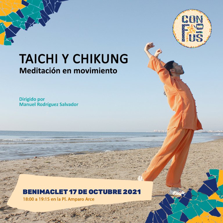 Manu_Rdez's tweet photo. El próximo domingo 17 de Octubre dirigiré un taller gratuito de introducción al Taichi y Chikung de 18:00 a 19:15 en la Pl. Amparo Arce (Benimaclet, Valencia) como parte de las actividades organizadas por el 
@conFusionFest https://t.co/p9WDdUol6U