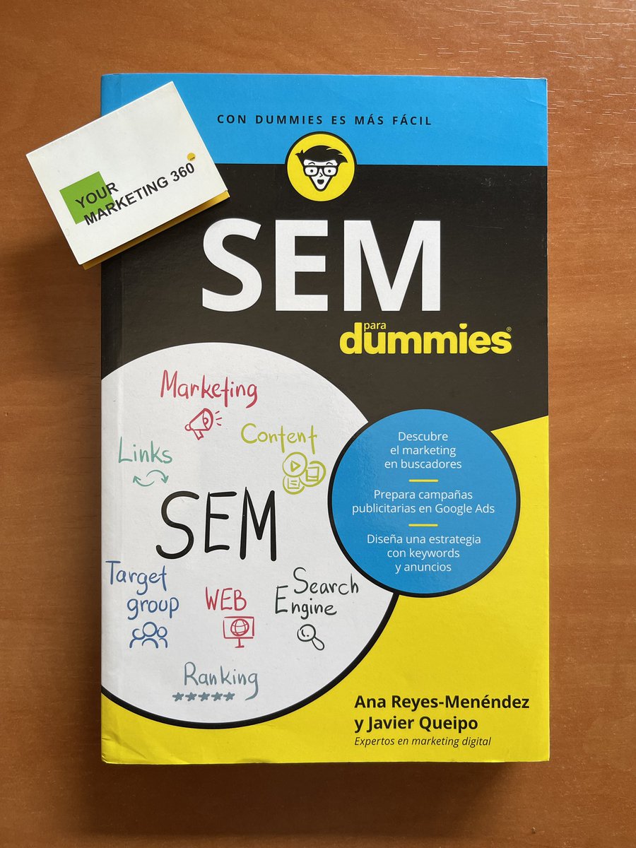 <a href="/anareyesm/">ana reyes</a> y <a href="/GomezQueipo/">Javier Queipo Gómez</a> nos presentan en su #SEM <a href="/ParaDummies/">ParaDummies</a> un libro imprescindible para optimizar las inversiones publicitarias y el posicionamiemto de pago en buscadores🌀#HoyOsRecomiendo <a href="/ymkt360/">Your Marketing 360</a> <a href="/mjbertran/">María José Bertrán</a> <a href="/Planetadelibros/">PlanetadeLibros</a> #Ads #Google