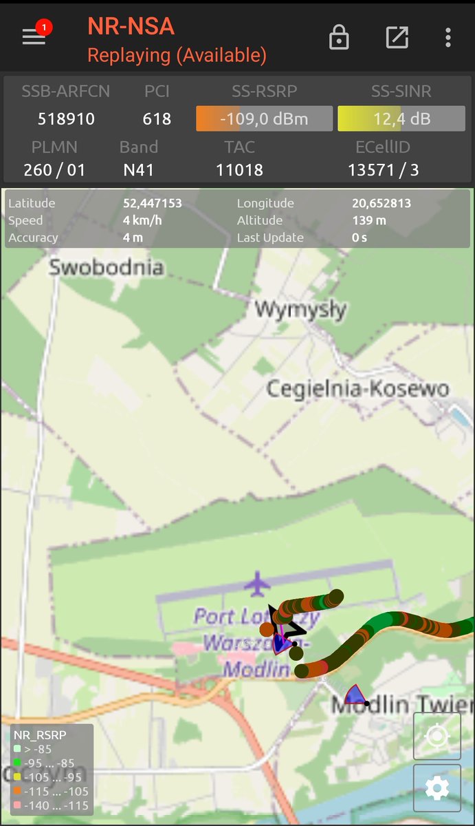 joaocond78's tweet photo. 5G roaming in Poland using @Plus_Polska network with my home sim @VodafonePT
Modlin Airport with b3 20 MHz + n41 40 MHz
#poland #warsaw #roaming #5G #n41 #tdd #b3 #fdd #nokia #plus_polska #vodafonept #networksignalguru #mi11lite5G https://t.co/mPboaFLtn3