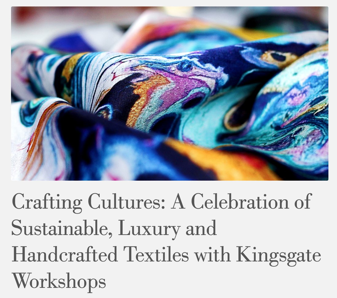 Thank you from all of us at Textiles Hub London to Kingsgate Workshops Trust + London Craft Week and all our supporters for a wonderful weekend...see you next time!    textileshublondon.com/london-craft-w…  #TEXTILESHUBLONDON #LONDONCRAFTWEEK #KingsgateWorkshopsTrust #LETSCREATE #TEXTILES #UK