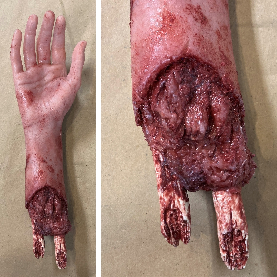 SmoothOn's tweet photo. Take a look at this scary arm prop made by Reynolds-Allentown inside tech Nick!
Molds: Body Double™ Standard, Ecoflex™ 00-30, EpoxAcoat™, and Free Form™ AIR
Castings: Dragon Skin™ FX Pro and Task™ 6
#smoothon #ramaterials #practicalfx #armprop #props #halloween https://t.co/MnnYI2BFPK