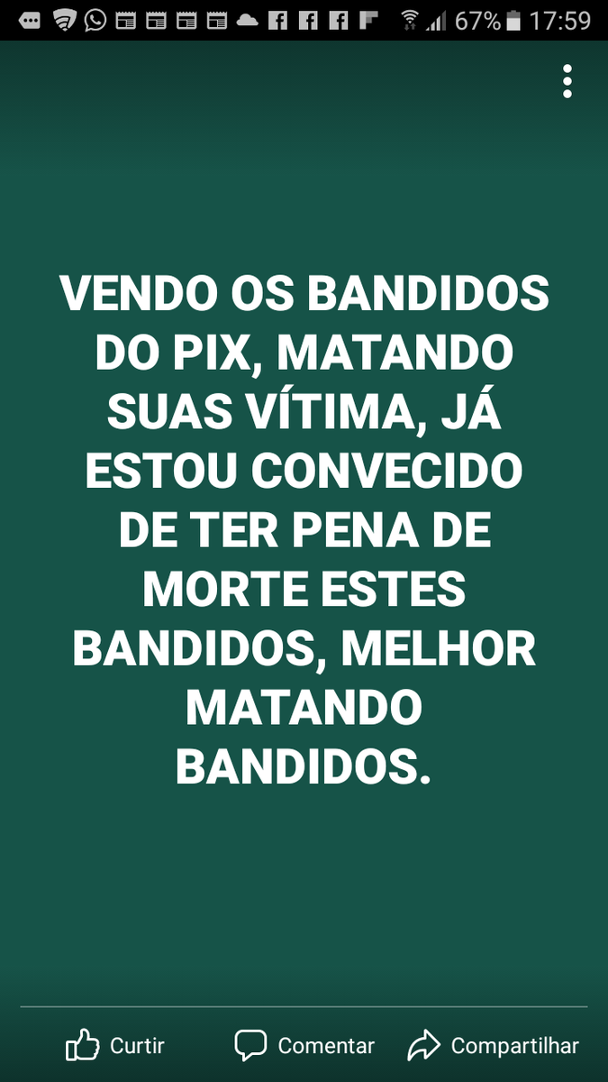 CelZennon's tweet photo. 104 VÍTIMA DO PIX, PENA DE MORTE A ESTES BANDIDOS. https://t.co/Xy4iAZeA95