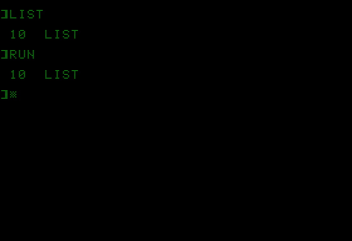 howtophil's tweet photo. A #quine in #applesoftBASIC in a single line... #BASIC #LOL https://t.co/DU6wIWmVpJ