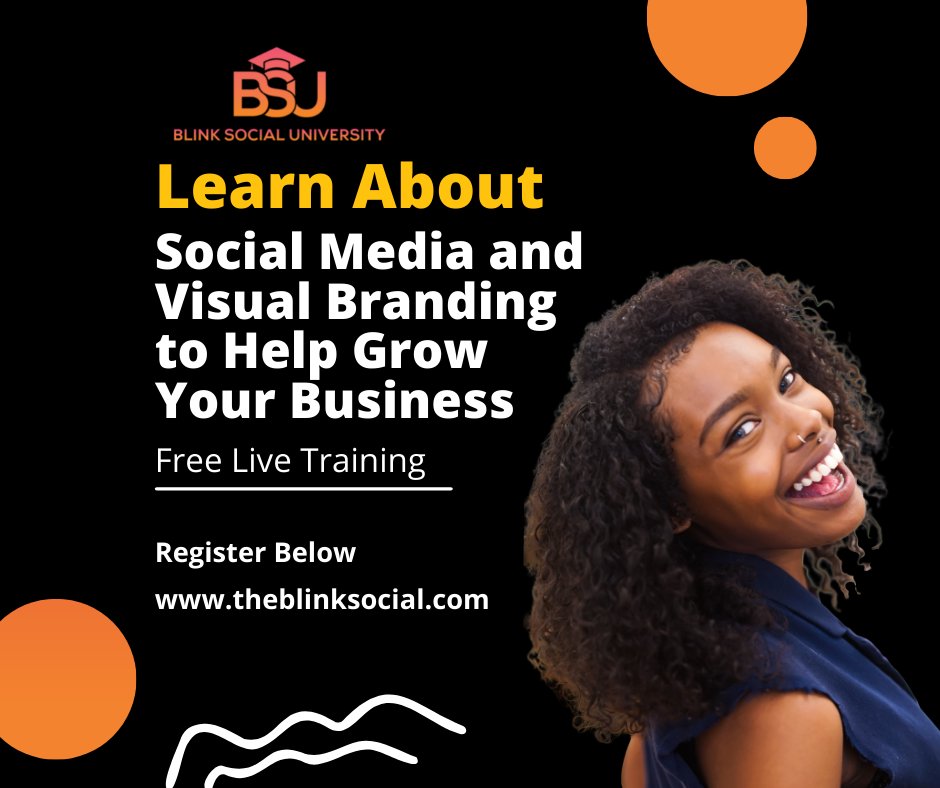 theblinksocial's tweet photo. This Wednesday! Come learn how YOU can run Social Media Accounts while building a great Visual Brand ✨
•
Visit this Link ➡️ to register for this FREE training. You don't want to miss out! 📲 
https://t.co/FGsI6apJiN https://t.co/D7pPLdDrdv