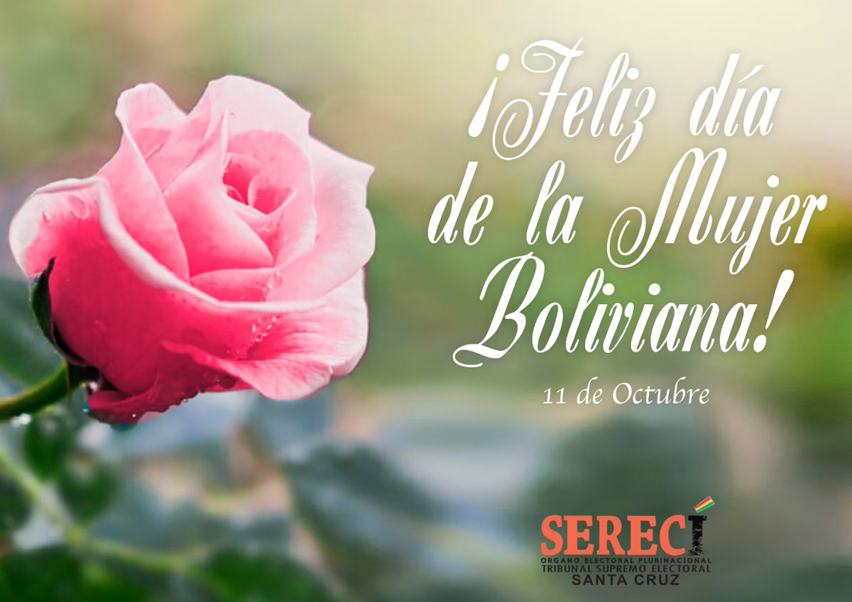 #SerecíSantaCruz

#11DeOctubre l El Serecí Santa Cruz rinde homenaje y felicita a la Mujer Boliviana en este día especial 👩‍🦰 🌹

¡𝑭𝒆𝒍𝒊𝒄𝒊𝒅𝒂𝒅𝒆𝒔 𝒎𝒖𝒋𝒆𝒓 𝒃𝒐𝒍𝒊𝒗𝒊𝒂𝒏𝒂! 🇧🇴