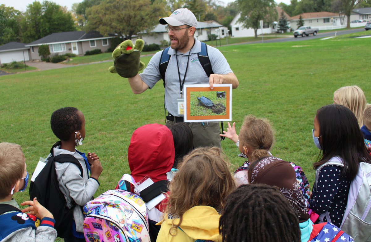 FPS_District14's tweet photo. Thank you Springbrook Nature Center for visiting Fridley IB PYP Preschool last week! During the visit, our Springbrook Naturalist outlined life cycles of several organisms - including mammals, amphibians, and even plants! π #CommunityPartnerships #SpringbrookNatureCenter https://t.co/w1KICNLvhw