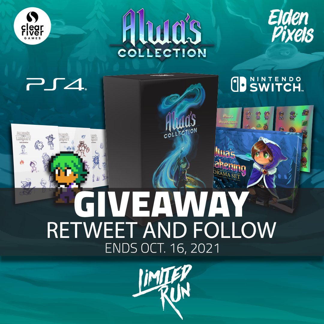 LimitedRunGames's tweet photo. Time for a GIVEAWAY! 

Here's a chance to win a copy of Alwa's Awakening on NES and Digical AND Alwa's Legacy for either PS4 or Switch. 

RT and Follow us + @RetroBitGaming 
The winner will be chosen Saturday, Oct 16th. https://t.co/0jh09fDJtK