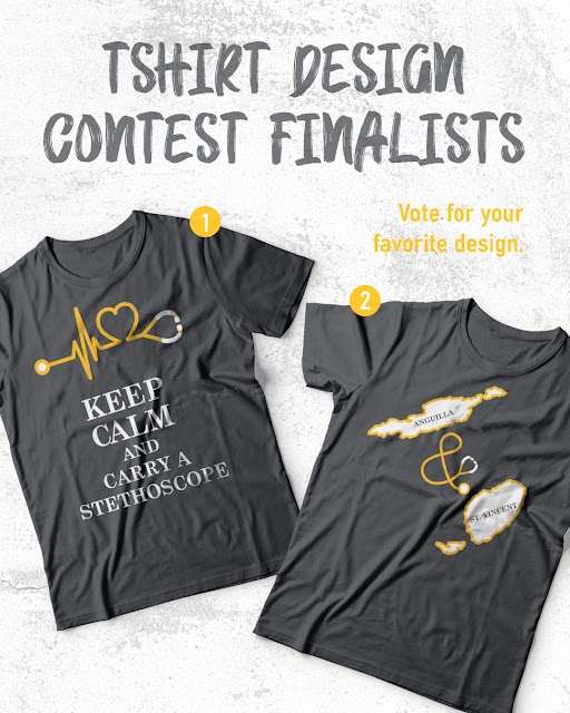 SaintJamesMed's tweet photo. The final designs are in, and it is up to you to vote on which one you would like to see in the SJSM Store!
Comment below on which design you like the best and check in with us on social media on Wednesday for the final reveal.
.
.
.
.
#SJSM #medstudent #Caribbean #Caribbea ... https://t.co/kyjFPJoiWE