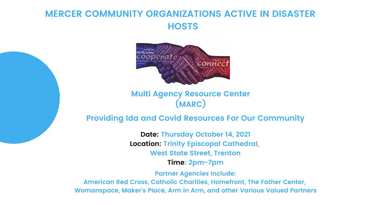 TheFatherCenter's tweet photo. Join us and other amazing organizations on October 14th @2 pm! We will discuss #IDA and #COVID resources in the Mercer Community! 

#thefathercenter #dadmatters #fatherhood #disasterrelief https://t.co/8a7FI1wOnJ