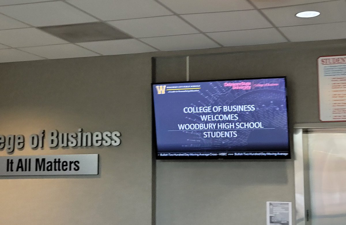 Shout out to Delaware State for making our AVID 11&amp; 12 students feel like VIPs today. Thanks @JessThomulka and Beth for all you did #GoFurtherwithAVID #woodburypride
