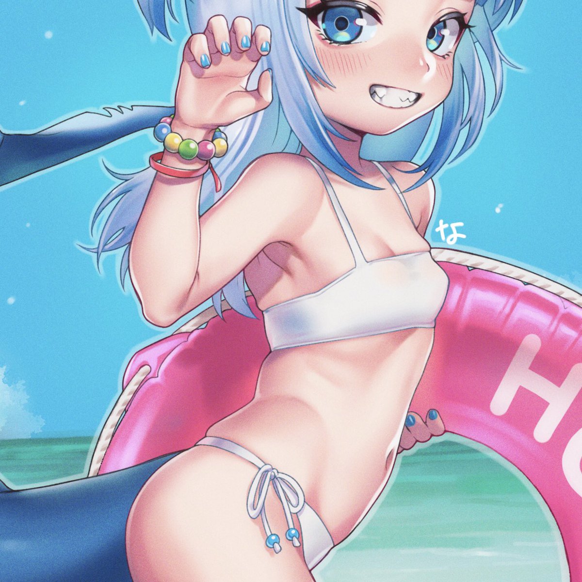 #秋だけどまだ全然暑いので水着絵再掲してもいい
今年はたくさん水着絵描いたね〜