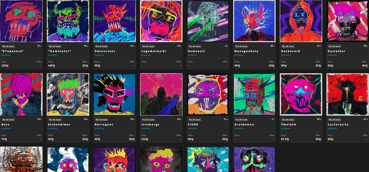CryptoViki's tweet photo. @WindowL10152219 @monkey_awakened @TerosEso Im the lucky one to own most of them 😍 https://t.co/HriJSv2oL5