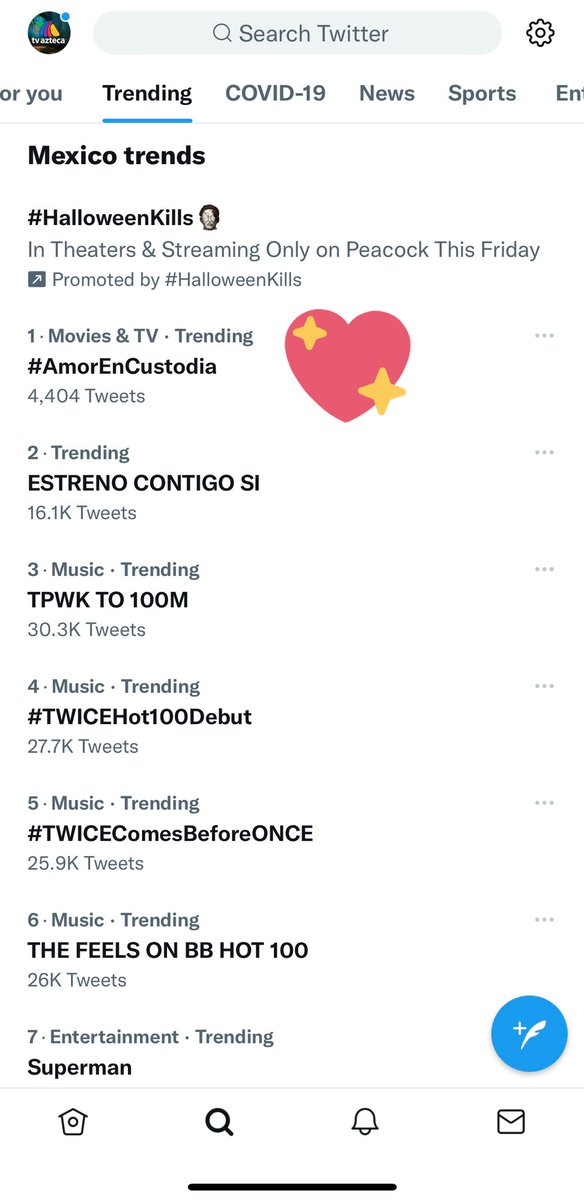 #AmorEnCustodia número 1 en Tendencias #TT FELICIDADES <a href="/AztecaUNO/">Azteca UNO</a> <a href="/ssmester/">Sandra Smester</a>