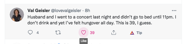 sodium99's tweet photo. @lovevalgeisler I was about it hit like but then I saw you had exactly 39 likes and that just felt too poetic too ruin. ☺️ https://t.co/PP7Kkzlmlc