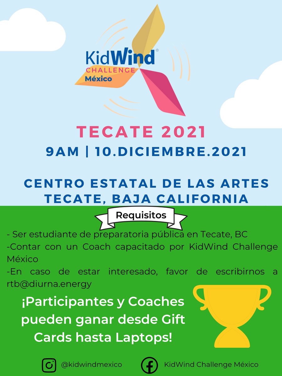kidwindmexico's tweet image. Estamos muy felices de anunciar este nuevo proyecto en México....🇲🇽💨⚡️#kidwindchallenge #kidwindmexico #energiaeolica #tecatemexico #BajaCalifornia