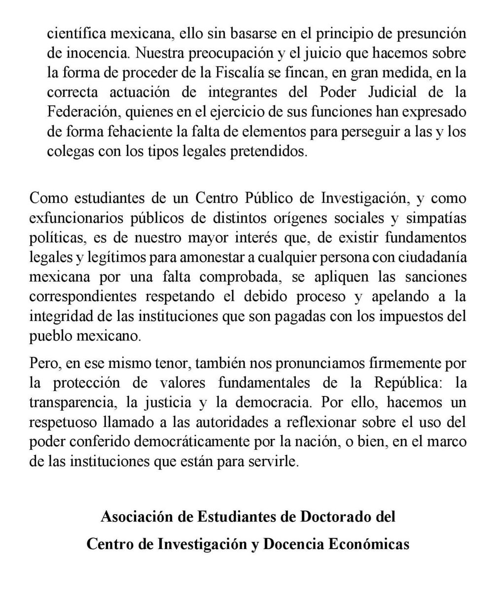 AedCide's tweet photo. Las y los integrantes de la AED-CIDE acordamos pronunciarnos en los siguientes términos sobre dos decisiones públicas que afectan nuestra comunidad y que atañen al ambiente en el que se desempeña la comunidad académica mexicana: https://t.co/7ylWCkVFuX
