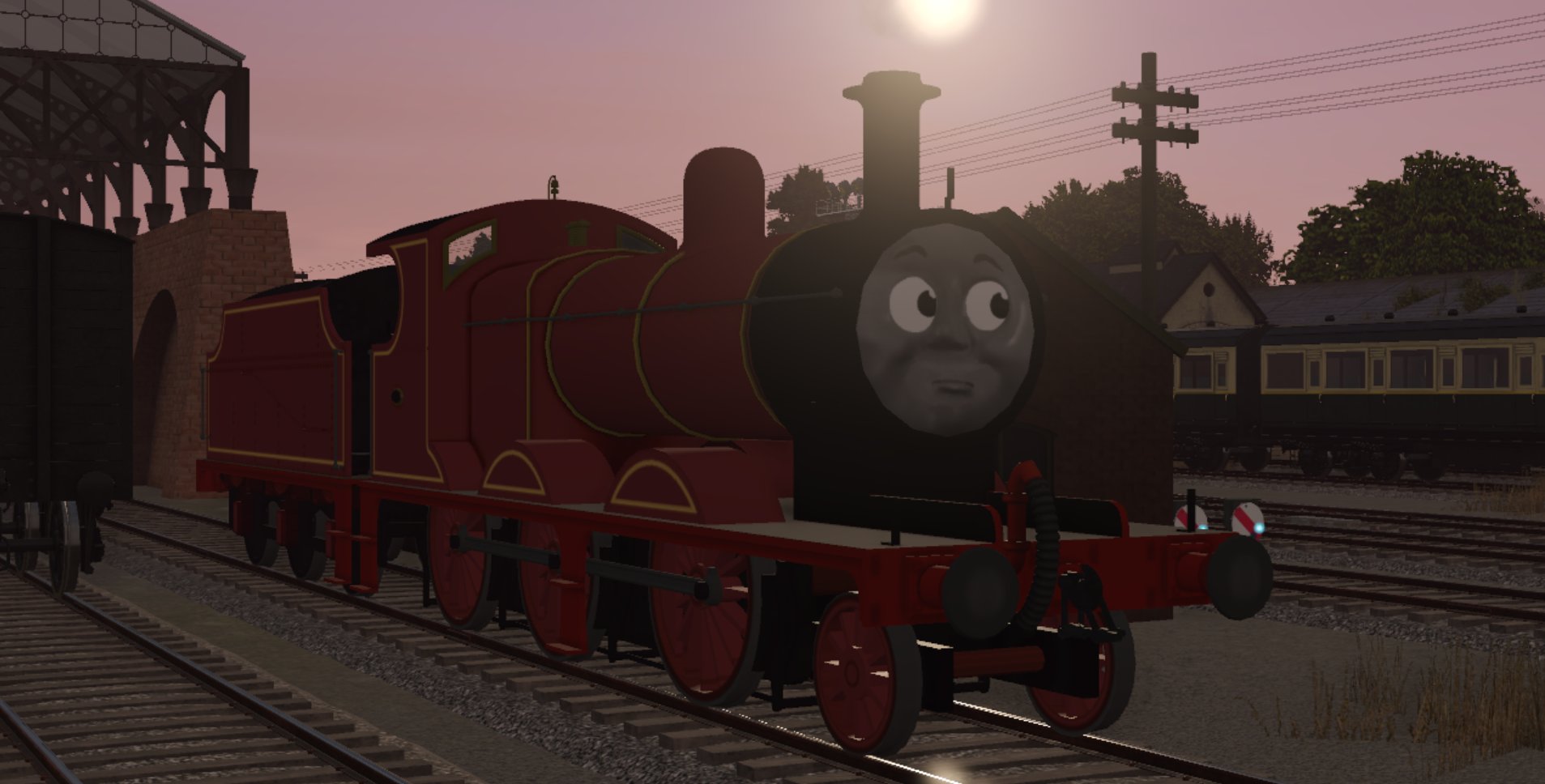 My New Johnson the red engine reskin for Trainz by