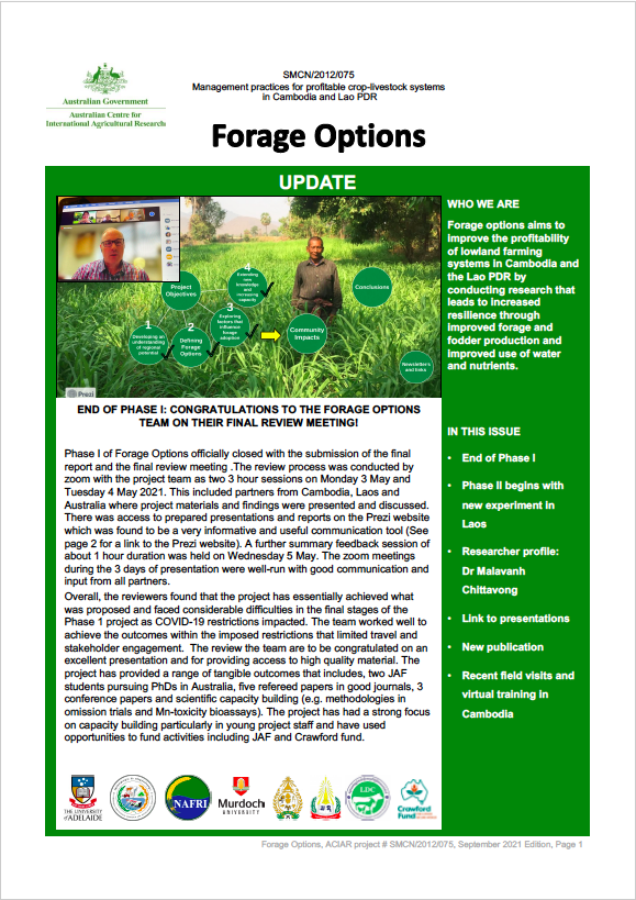 DentonLab's tweet photo. ✨ Latest #ForageOptions newsletter is out now 👇
https://t.co/cruQqhFM7j
⚡️End of Phase I
⚡️Phase II begins with new experiment in Laos 🇱🇦
⚡️Researcher profile: Dr Malavanh Chittavong
⚡️Link to presentations
⚡️New publication
and more...
@waiteresearch @UniofAdelaide https://t.co/E6KTtktAHQ