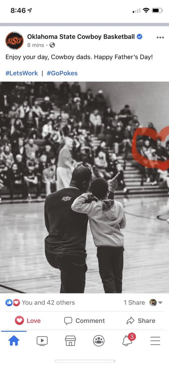 dfosterymca's tweet photo. @thacoachmike @OSUMBB Couple years ago before my dad passed. Great pic and great memories  - Go Pokes!! https://t.co/qEfSJNFC0E
