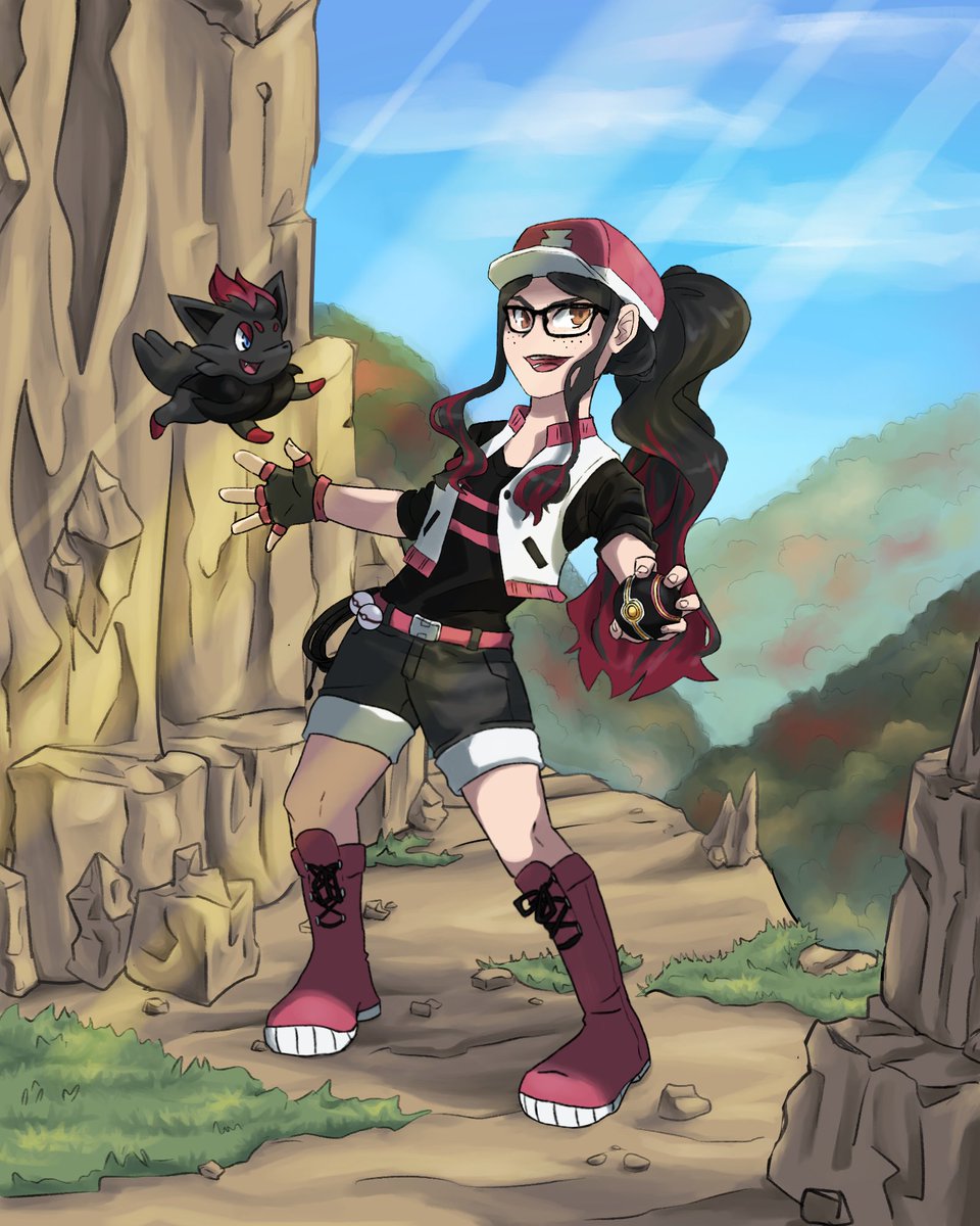 Cantrona's tweet photo. Participating in @JazzaStudios's #PokemonArtTrainer challenge wasn't a choice, it was an inevitability. This couldn't have possibly come at a better time https://t.co/GGo7ND1BkH