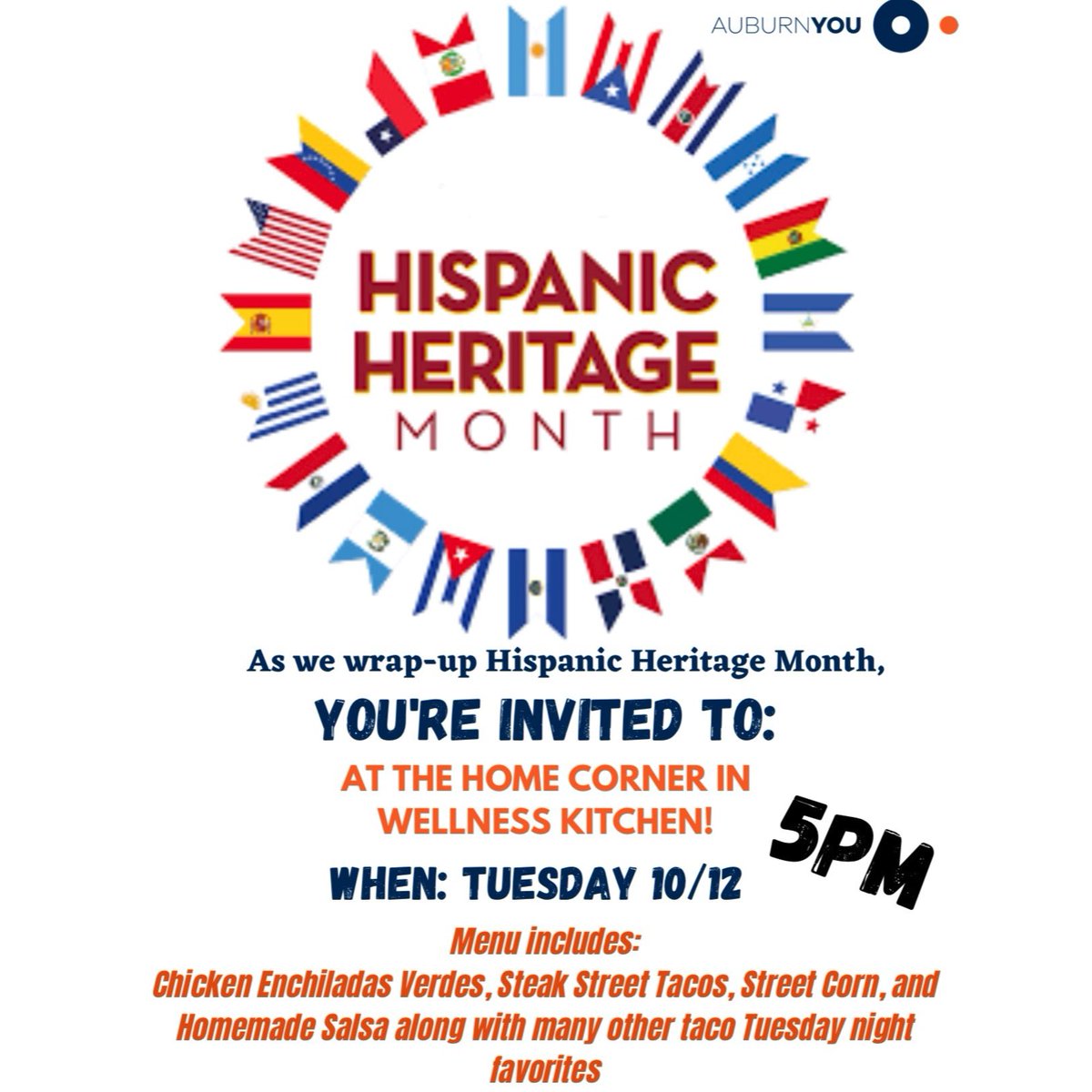 Come join us tomorrow night at 5:00!