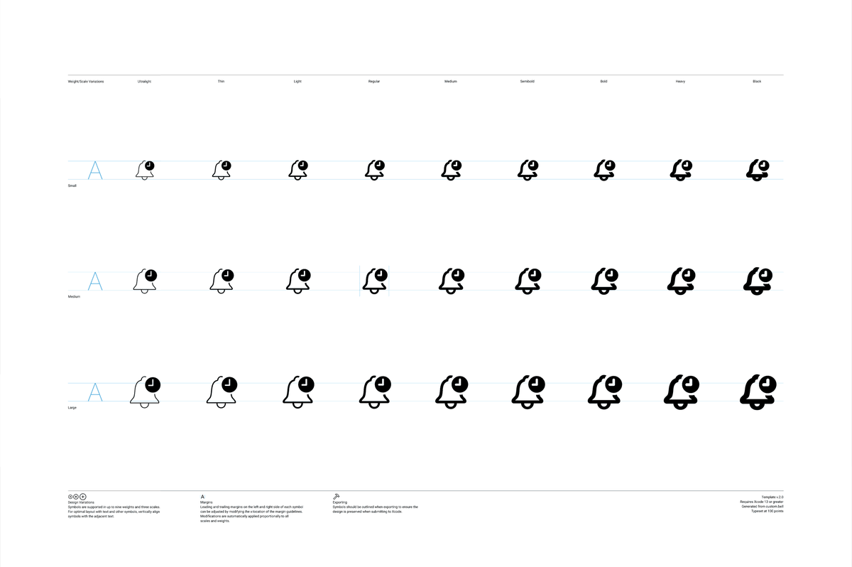 The fact that the SF Symbols 3 app can turn the first icon set into the second with one click won't ever stop blowing my mind